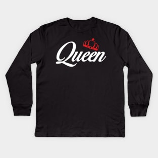 queen and king couple Kids Long Sleeve T-Shirt
